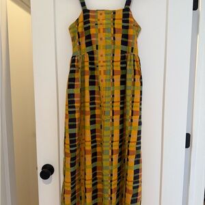 Nikki Chasin Plaid Maxi Dress – Size 0 (Runs Large)